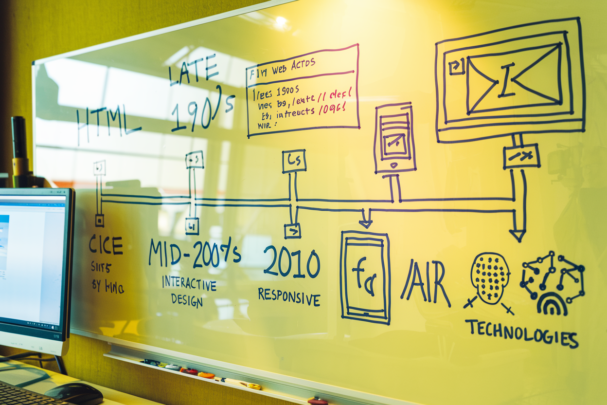 The Evolution of Web Design: A Look Back and Forward Explore the fascinating journey of web design from its early days to modern practices. Discover key milestones, current trends, and future predictions shaping the web design landscape.