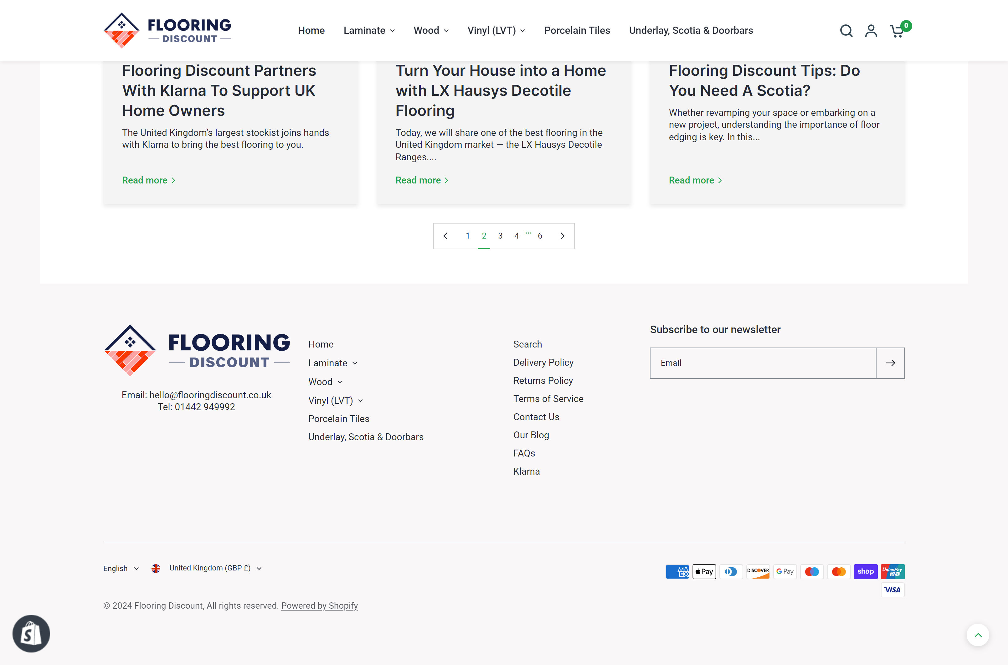 Flooring Discount Footer Design by Kainat Chaudhary