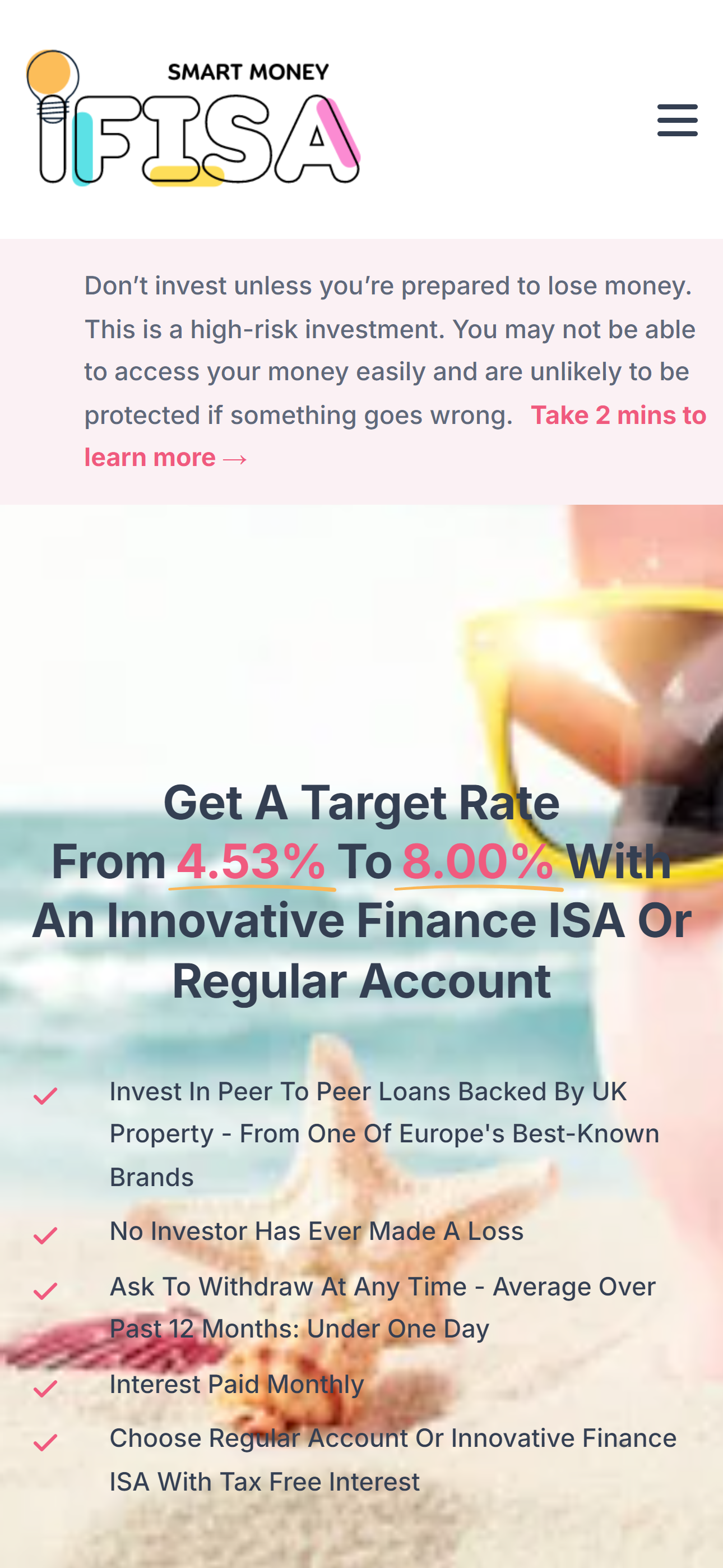 SmartMoney IFISA Mobile View Design by Kainat Chaudhary SmartMoney IFISA Mobile View Design by Kainat Chaudhary